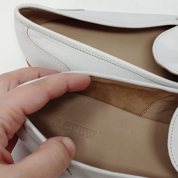J.CREW LEATHER White Color Ryan Penny Loafer Shoe - Picture 4 of 7